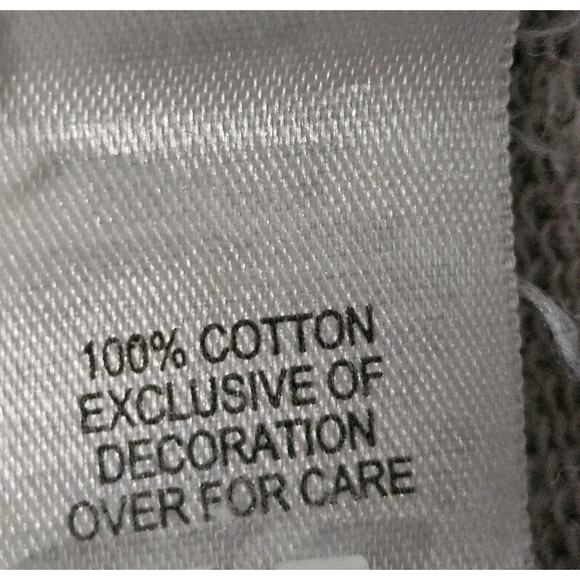 Vintage Le Tigre Sweater Mens Large Gray Navy Quarter Zip Mock Neck Pullover 90s - Picture 6 of 7